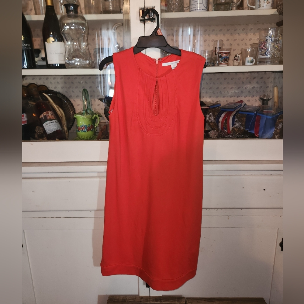 DVF Elegant Red Sleeveless Dress